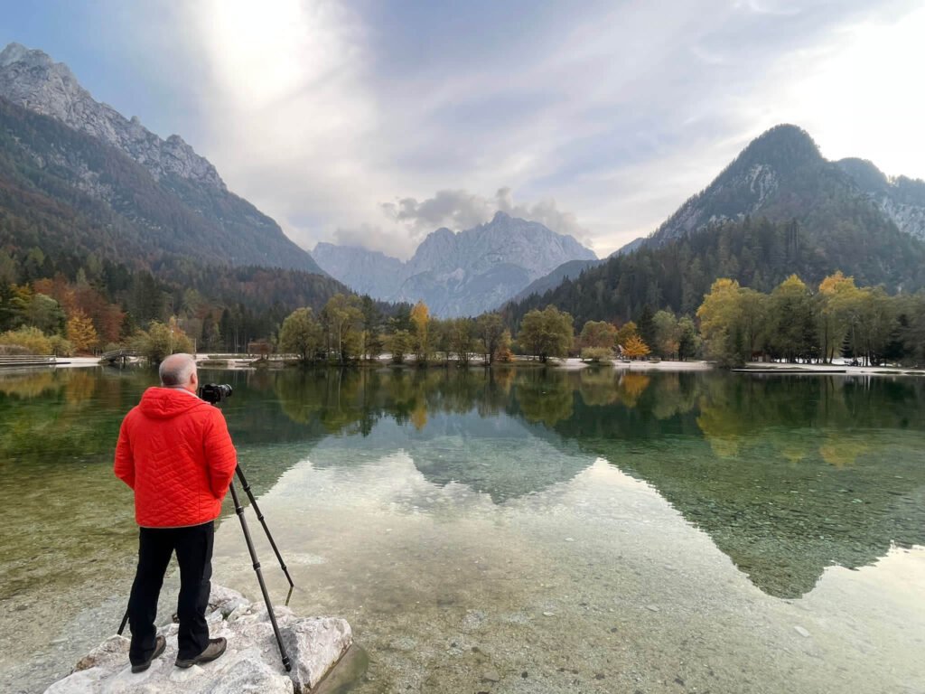 Photography workshop participant on our Slovenia photo tour.