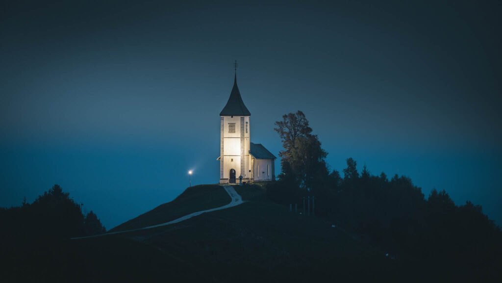 Jamnik Church, Slovenia.