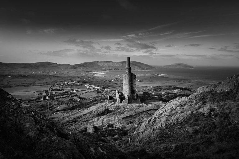 Tin Mine on the Beara Peninsula in County Cork, Ireland.