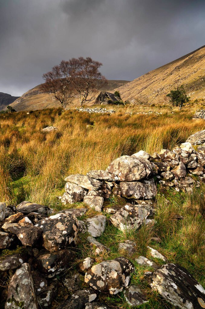 Black Valley Ruin in County Kerry, Ireland.