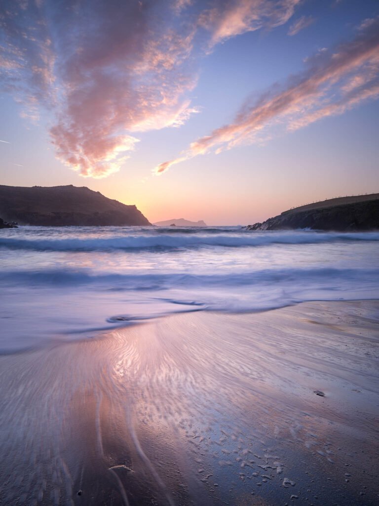 Sunset on the Dingle Peninsula, County Kerry, Ireland.