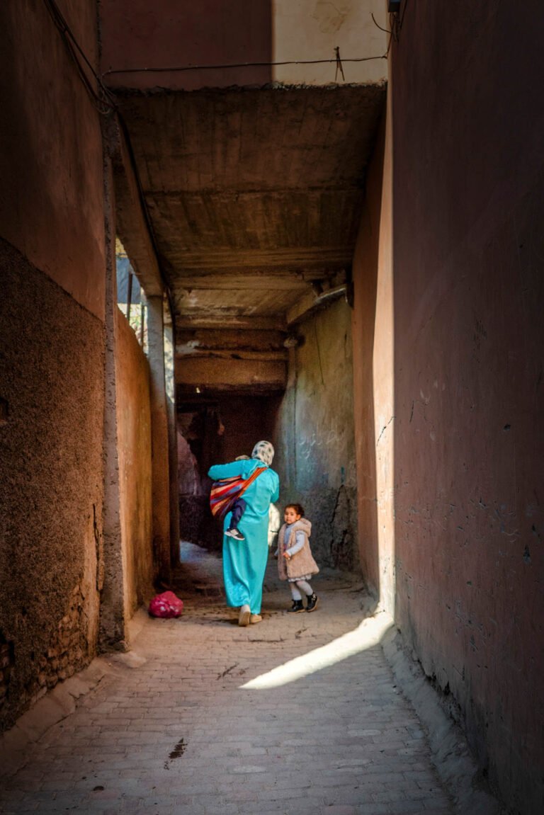 Family in Marrakech, Morocco