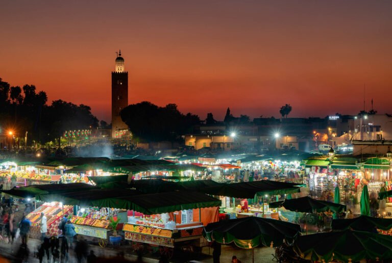 Jemma El Fna at Sunset, Morocco