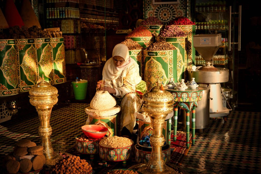 Spice lady in Marakesh, Morocco