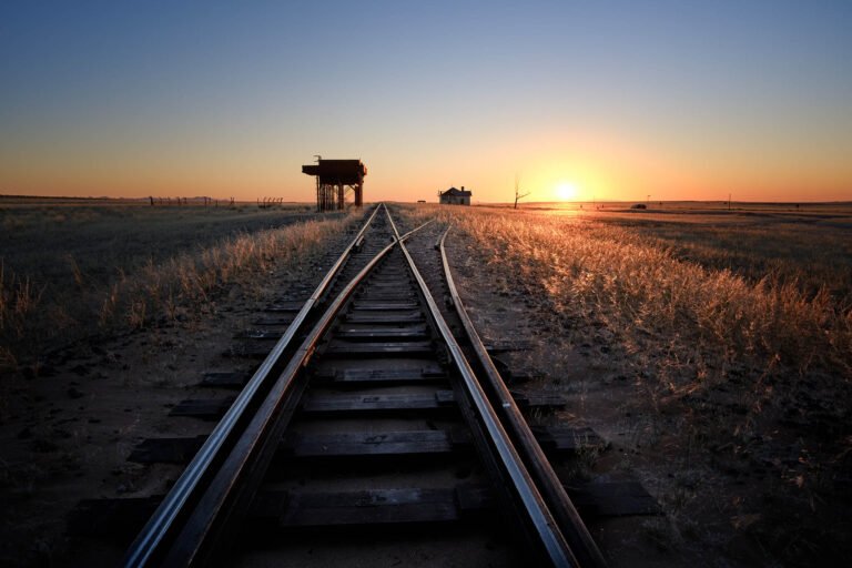 Derailed Garub train station, Namibia