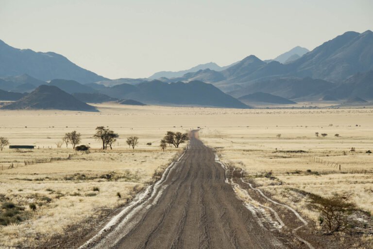 On the road in Namibia