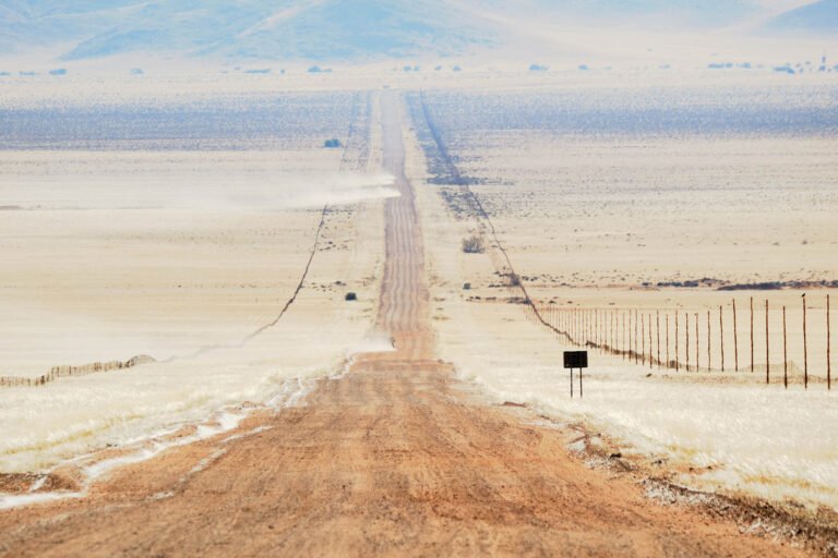 On the road in Namibia