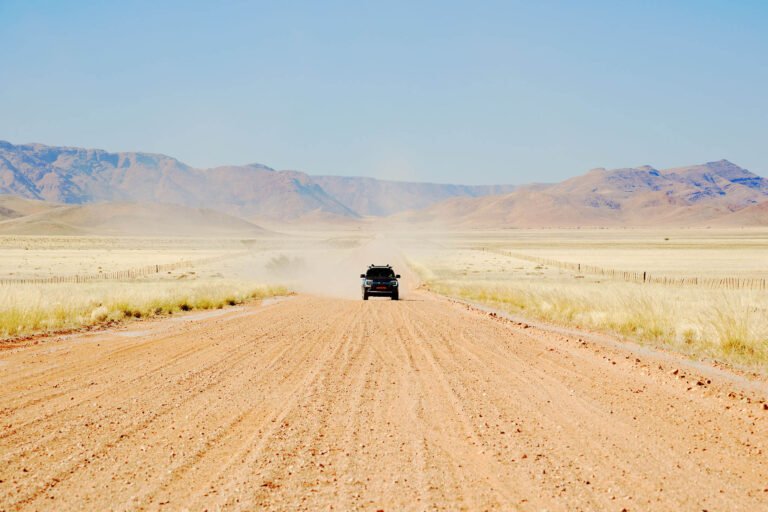 On the road in Namibia