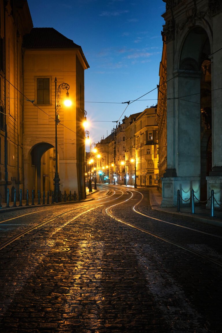 Tram lines in Prague