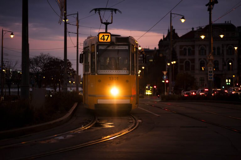 Night Tram in Budapest
