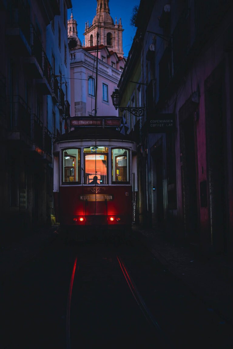 Lisbon evening tram