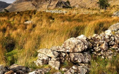 Black Valley Ruin in County Kerry, Ireland.