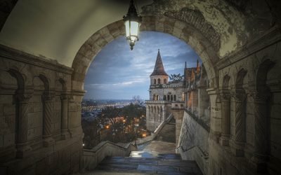 Fisherman's Bastion in Budapest. Taken on my Budapest photography workshop and tour.