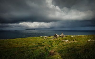 Old Schoolhouse, Wild Atlantic Way, County Kerry, Ireland.