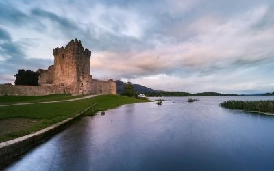 Ross Castle in Killarney, County Kerry, Ireland.