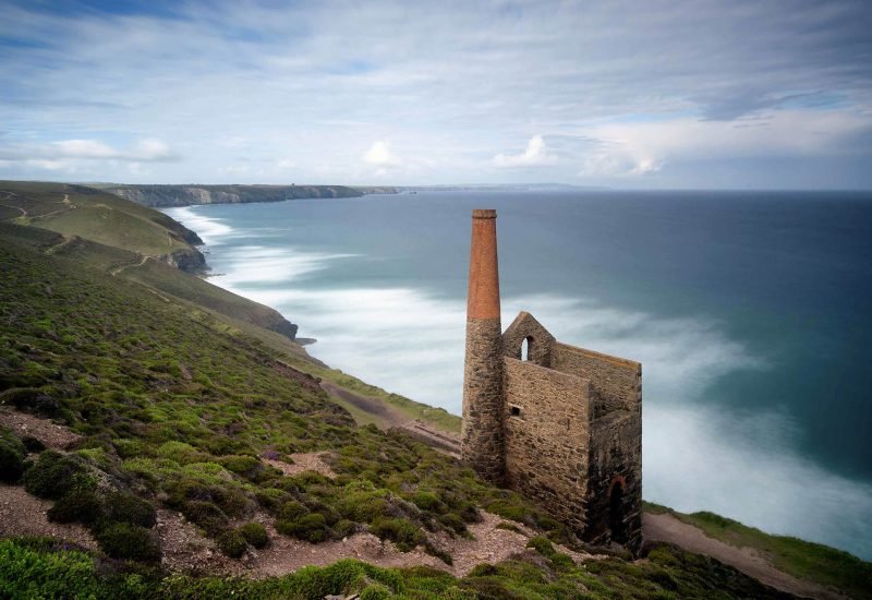 Photo of Towanroath Engine House at Chapel Porth in Cornwall.